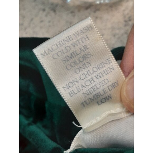 Vtg Cabernet Velvet Burnout Floral Emerald Luxurious Holiday Sz Large Comfy Robe - Picture 6 of 8